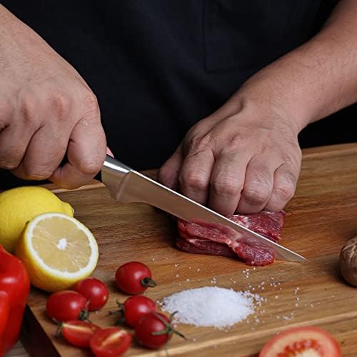 לינורוסו קצבי סכין 5.7 אינץ מטבח סכין עם אלגנטי אריזת מתנה, חד מזויף גרמנית פחמן נירוסטה פילה סכין
