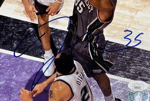 ג'ייסון קולינס חתם על 8X10 ניו ג'רזי נטס כדורסל צילום JSA - תמונות NBA עם חתימה