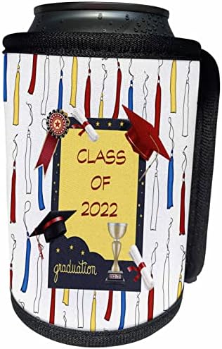 תמונת 3 של הכיתה של 2022 ממוסגרת, כובע, תעודות, פרס. - יכול לעטוף בקבוקים קירור יותר