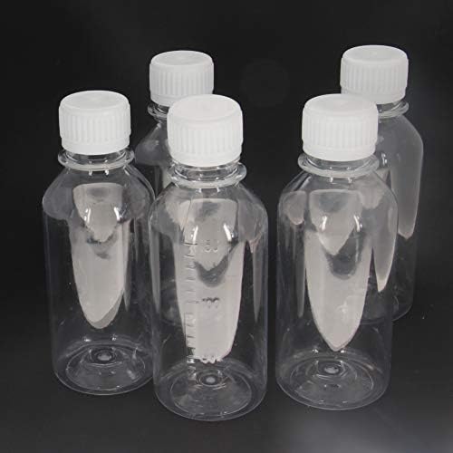 איקוסינג 100 מ ל ברור מעבדה כימי מגיב לבן כובעים גדול פה בקבוק לחיות מחמד פלסטיק מדגם איטום נוזל אחסון מיכל 3.38