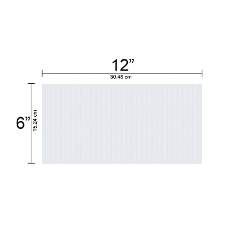 גיליון פלסטיק גלי - לוח פלסטיק גלי, לוח קורופלסט לבן 4 ממ 6 אינץ