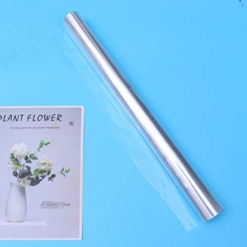 AMOSFUN עוטף סלי מתנה צלופן ברור ליריעות סל פלסטיק -10 מ 'x 54 סמ גליל גלישת צלופן ברור לפרח מתנה -סלי