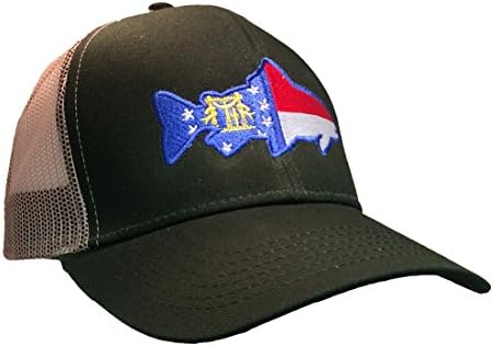 מורשת גאווה גאורגיה מדינת דגל פורל רקום נהג משאית כובע