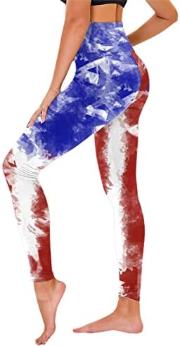 דגל אמריקאי פטריוטי ליגלי נשים עם מותניים גבוהות ליום העצמאות