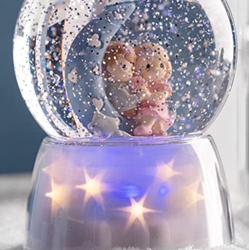 Slynsw Dreamy Starlight Flake Snowflake Crystal Ball Ball Box