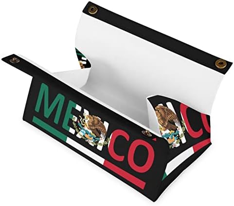 דגל מקסיקני קופסת רקמות כיסוי מארגן נייר פנים מחזיק מחזיק מפיות DISPINSER שולחן עבודה דקורטיבי למסעדה