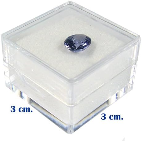 Golbox A 12 יח 'של קופסאות תצוגה של אבן חן אחסון צנצנות 3x3 סמ חתיכה פלסטיק ברור
