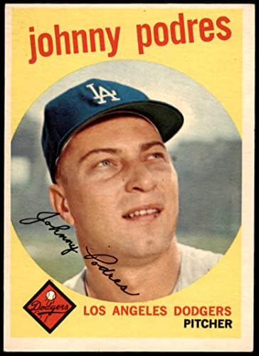 1959 Topps 495 ג'וני פודרס לוס אנג'לס דודג'רס אקס/MT Dodgers