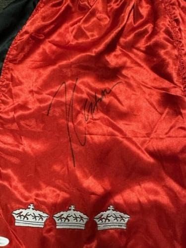ג'וליו סזאר צ'אבס חתום על גזעי אגרוף אוטומטיים/מכנסיים קצרים JSA עדים WPP342015 - גלימות אגרוף וגזעים עם חתימה