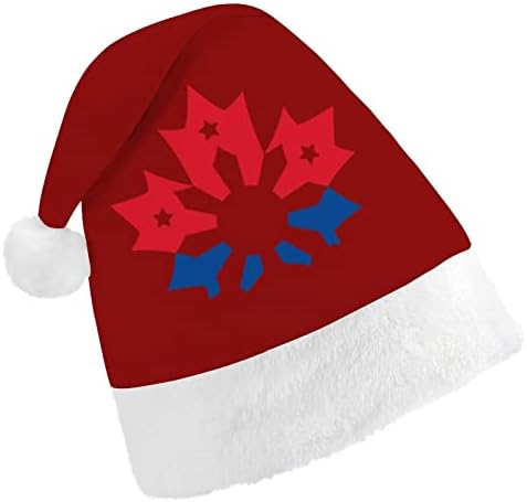 פיליפיני דגל לוגו חג המולד כובעי בתפזורת מבוגרים כובעי חג המולד כובע לחגים חג המולד ספקי צד