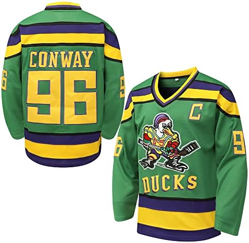 Duckes Mighty Hockey Hockey Jersey 96 Charlie Conway 99 Adam Bank
