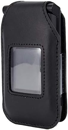 מארז מצויד עור Beltron למסע אורבי V Verizon / Tracfone Flip טלפון - תכונות: קליפ חגורה מסתובב, הגנה על