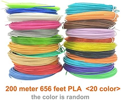 MSEURO 9 50 100 200 מטר PLA נימה למדפסת עט תלת מימדית צבעים רב -צבעים 1.75 ממ PLA 3D חומר הדפסה