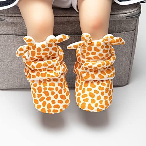 תינוק בני בנות נעלי תינוקות יוניסקס חורף חם צמר גרבי פעוט רך בלעדי הנעלה ראשון הליכה נעליים