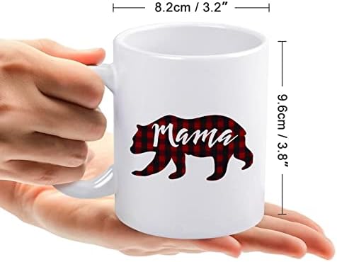 אמא דוב משובץ הדפסת ספל קפה כוס קרמיקה תה כוס מצחיק מתנה עם לוגו עיצוב עבור משרד בית נשים גברים-11