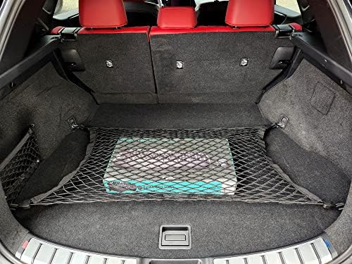 סגנון רצפה רכב אלסטי תא מטען רשת מטען לרשת Lexus NX 350 2022-2023 - מארגן תא מטען פרימיום ואחסון - רשת מזוודות