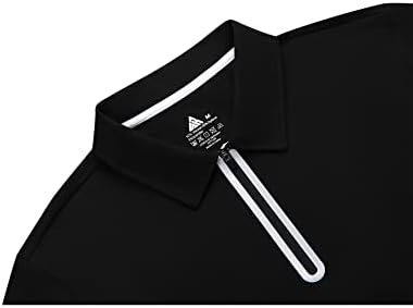 חולצות פולו של Secood לגברים שרוול קצר חולצת גולף מזדמנים לחות לחולצות טניס ספורט