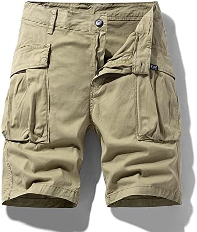 מכנסי מטען קיץ מזדמנים קצרים לגברים 2023 שרוכים מכנסי זיעה ישרים רופפים עם כיסים מכנסי טרנינג רגילים