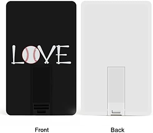 אהבת כרטיס אשראי בייסבול USB כונני פלאש בהתאמה אישית מזיכרון מקל מפתח מתנות תאגידיות ומתנות לקידום מכירות