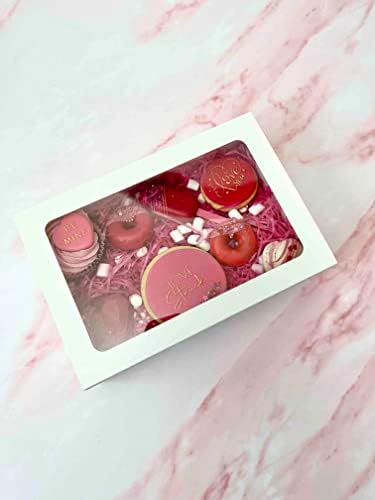 קופסת פינוק אולבה-מארז 10. נהדר עבור קופסות מתנה כדי למלא עם פינוקים. קאפקייקס, עוגות, מקרונים, ממתקים