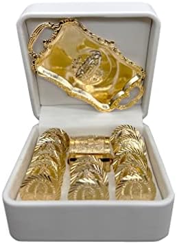 אנג ' ליטוס דה מקסיקו חתונה אראס חתונה מטבעות גבירתנו של גואדלופה חידוש זהב-מצופה מטבעות