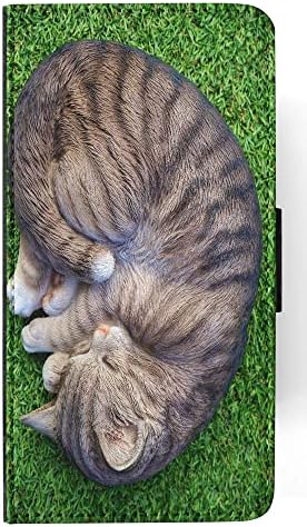 חמוד מזויף חתול חתלתול שינה להעיף ארנק טלפון מקרה כיסוי עבור אפל