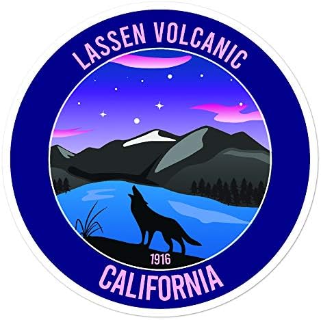 Lassen Volcanic, פארק הלאומי קליפורניה מדבקה מדבקות ויניל 3 '' עד 5.5 ''