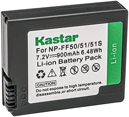 Kastar NP-FF50 סוללה החלפת 1 חבילה לסוני NP-FF50, NP-FF51, NP-FF51S סוללה, Sony DCR-HC1000, DCR-HC1000E,