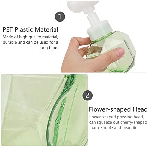 זרודקו 2 יחידות בקבוקי קצף מתקן ניקוי פנים צורת פרח יצירתי