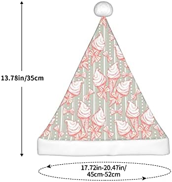 חג המולד ממתקים חלקה דפוס עם קרח קרם חג המולד כובע לילדים, קלאסי לשנה חדשה פסטיבל ספקי צד