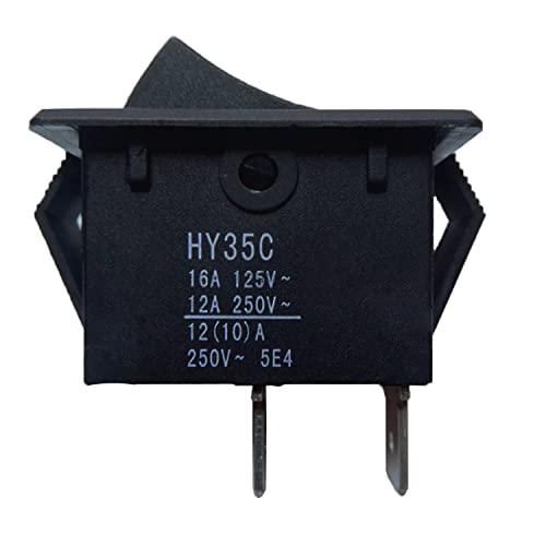 HY35C הפעלה/כיבוי 2 מתג כפתור תקע של קדימה מתאים למכשירים חשמליים ביתיים למתג מתג נדנדה קשת מתגי מפתח קשת