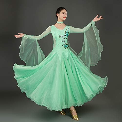 שמלת אולם נשפים לנשים של Yumeiren לתחרות עם צפים