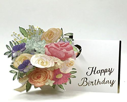 תערובת כרטיס פופ-אפ של פרחי יום הולדת Ly-32 חיי ברכה