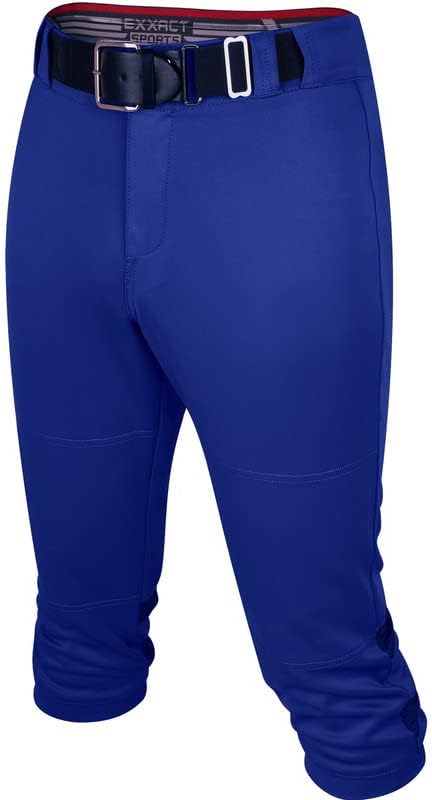 מכנסי רוכסן רוכסן ספורט אקססקט לנשים - מכנסי סופטבול של נשים אלסטיות עם לוחות רשת