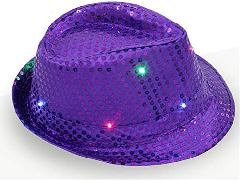 כובעי בייסבול לזוגות כובע מפואר הוביל נצנצים צבעוני מסיבת אור ריקוד שמלת מהבהב עד יוניסקס פנל בייסבול