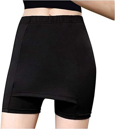 מכנסיים קצרים קדמיים של שכבה כפולה של נשים מכנסיים קצרים נמתחים תואמים שמלות חצאיות נוחות מכנסיים קצרים