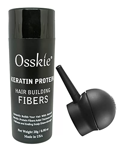 אוסקי שיער סיבי בניין 28 גרם/0.98 אונץ נשירת שיער קונסילר עם מוליך משאבת.