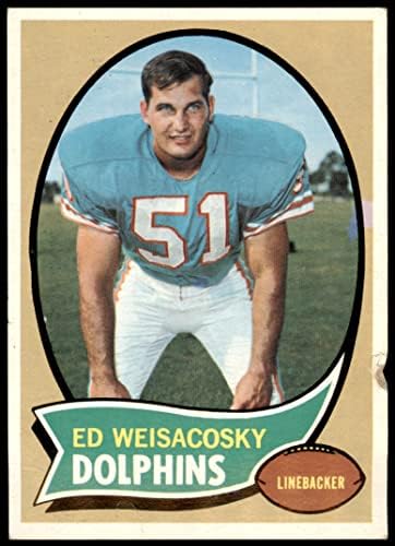 1970 Topps 262 Ed Weisacosky Miami Dolphin