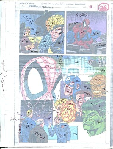 ספיידרמן / אקס פקטור 1 מדריך צבע צבוע ביד עמוד 26-קפטן אמריקה-דבר-פן