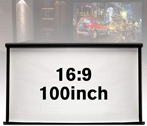 BBSJ 16: 9 100 אינץ 'מסך מקרן מתקין בד קדמי קדמית בית קולנוע ביתי מסך מקרן סרטים בהירות גבוהה