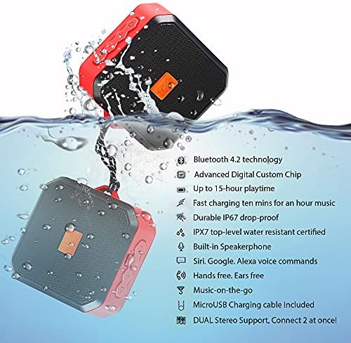 Tek Styz IPX7 רמקול תואם ל- Sony D2206 שלך עם זמן משחק אטום למים, מקורה, חיצוני נסיעה 1500