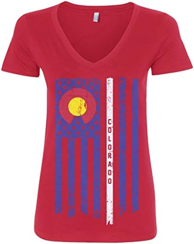חולצת טריקו של Threadrock Women's Colorado American American