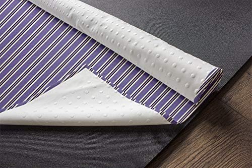 מגבת מחצלת יוגה גיאומטרית של אמבסון, תבנית פסים אנכית בגווני לבנדר עיצוב קלאסי גיאומטרי, כיסוי