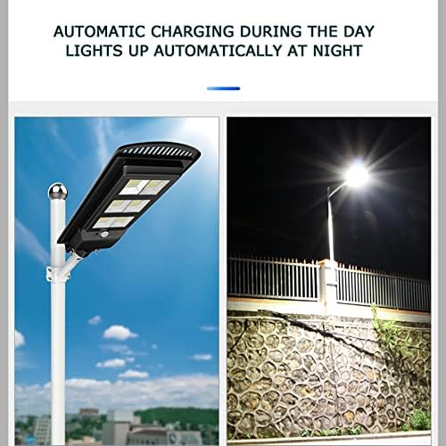 Hytc Solar Street Lights Outdoor, Security Light Light Auto On Off Dusk כדי על שחר עם חצר, גינה,