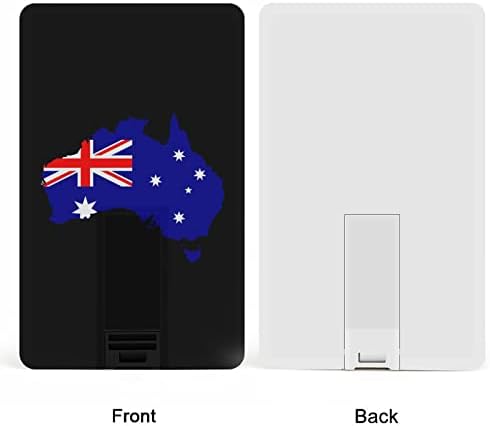 אוסטרליה דגל מפת כרטיס אשראי USB כונני פלאש בהתאמה אישית מזיכרון מפתח מתנות תאגידיות ומתנות