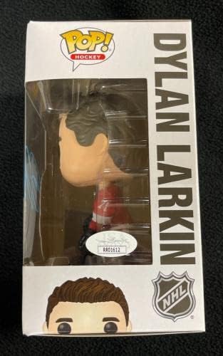 דילן לרקין חתום על דטרויט כנפיים אדומות NHL Funko Pop איור 58 JSA COA - פסלוני NHL עם חתימה