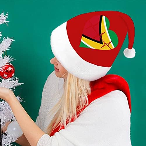 אהבת גיאנה פעימות לב חג המולד כובע סנטה כובעי חג המולד עץ קישוטי חג דקור מתנות למבוגרים נשים משפחת