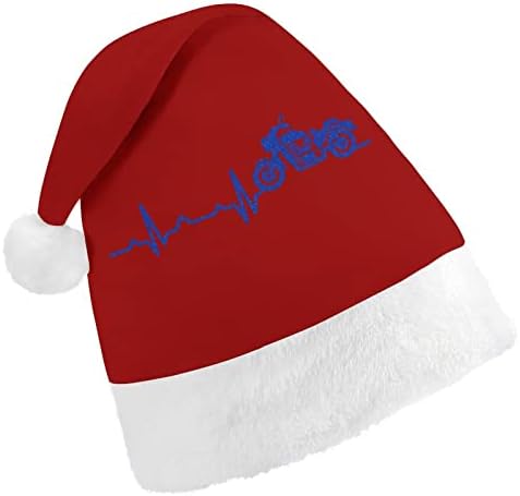 פעימות לב אופנוע קטיפה חג המולד כובע שובב ונחמד סנטה כובעי עם קטיפה ברים ונוחות אוניית חג המולד קישוט
