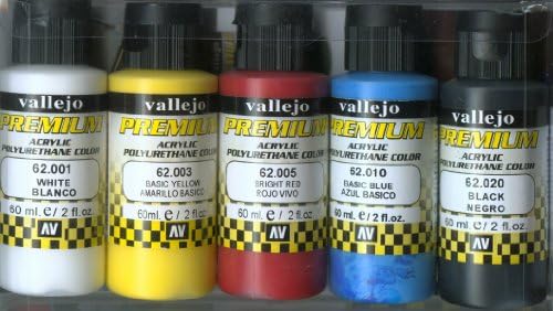 צבע צבעי Vallejo יסודות אטומים Premium Premium RC