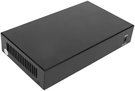 מתג מדיה סיבי אתרנט Qinlorge, מתכת 100-240V Ethernet סיבים ממיר מדיה ממיר TX1310NM RX1550NM תקע